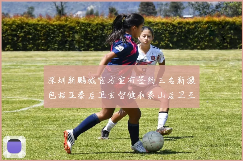 深圳新鹏城官方宣布签约三名新援包括亚泰后卫玄智健和泰山后卫王昱衡